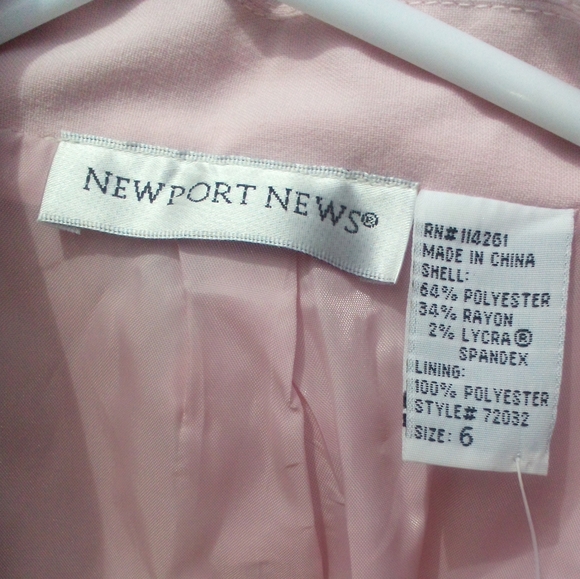 NWT! Elegant Pink Women's Blazer - Picture 6 of 9